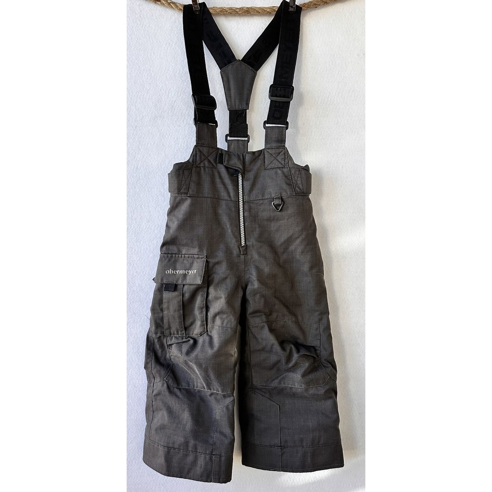 Obermeyer Snow Bibs Pants Overalls Grow Kid's Black Size 3T Ski Snowboard